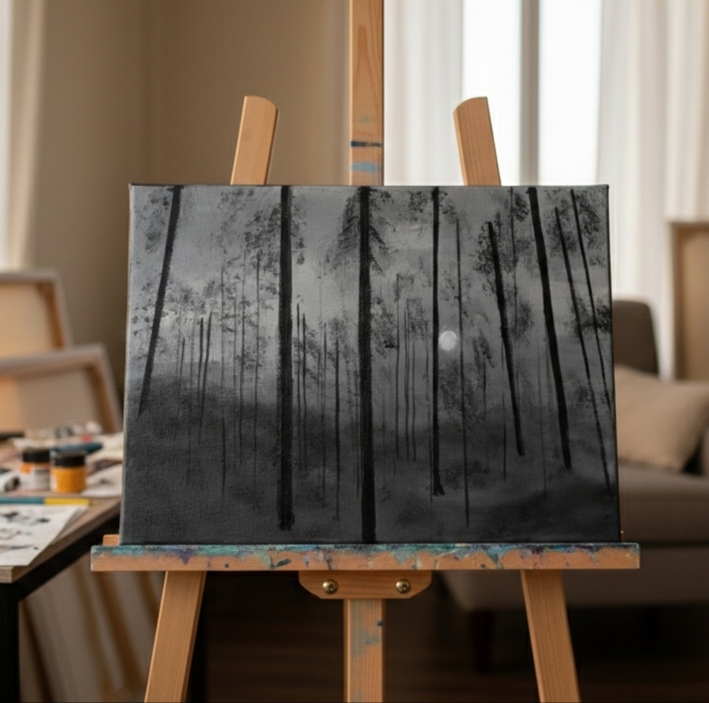 Hand Painted Enchanted Forest In The Ozark Mountains